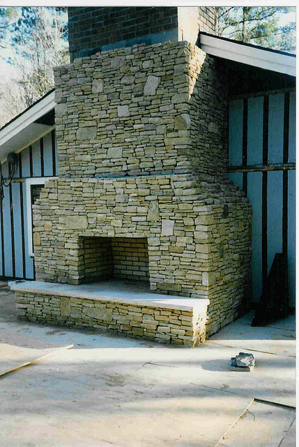 norwood ma masonry patio chimney